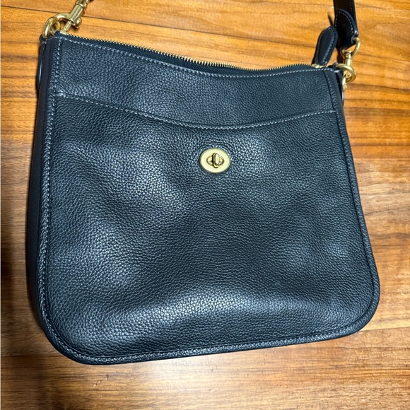 Coach Black Pebble Leather Crossbody - Picture 3 of 16
